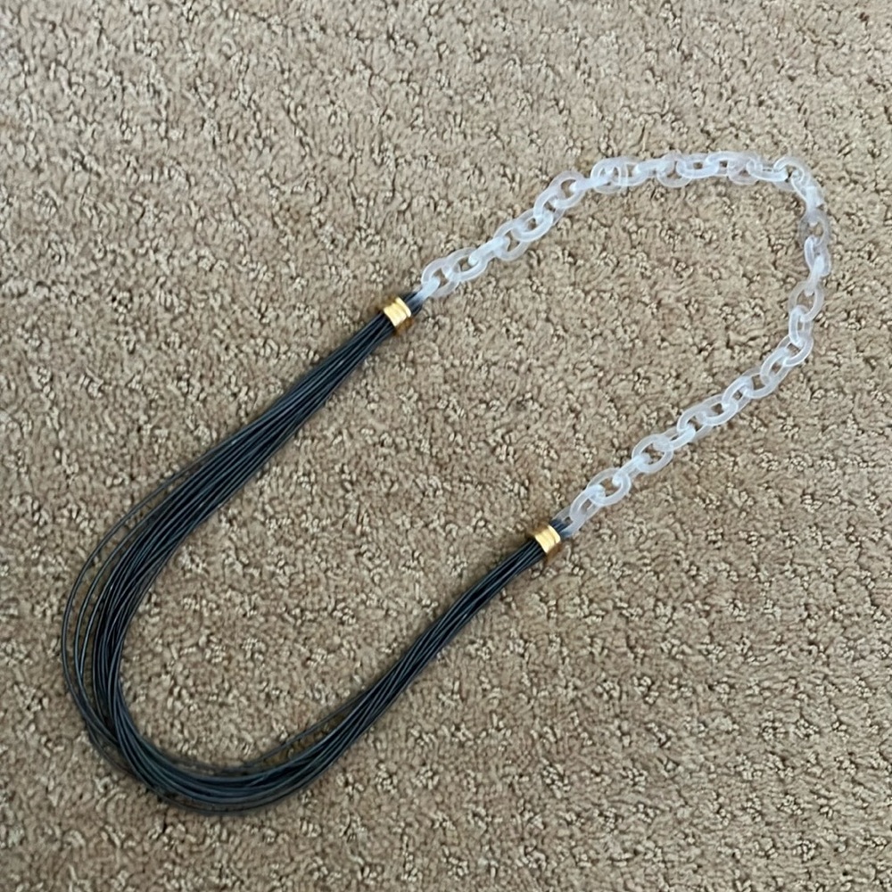 Piano wire necklace